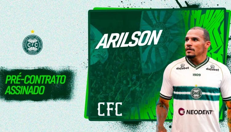 Arilson foi um dos anunciados pelo Coritiba nos últimos dias. (Foto: Reprodução/Coritiba FC)