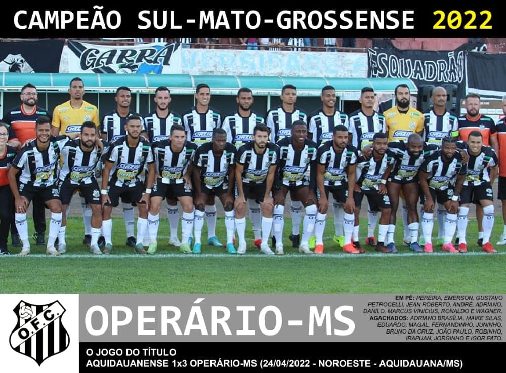 Operário, do Mato Grosso do Sul, é um dos maiores campeões estaduais do Brasil