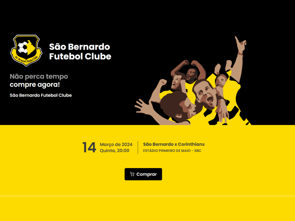Compre ingressos para São Bernardo x Corinthians na Copa do Brasil pela internet