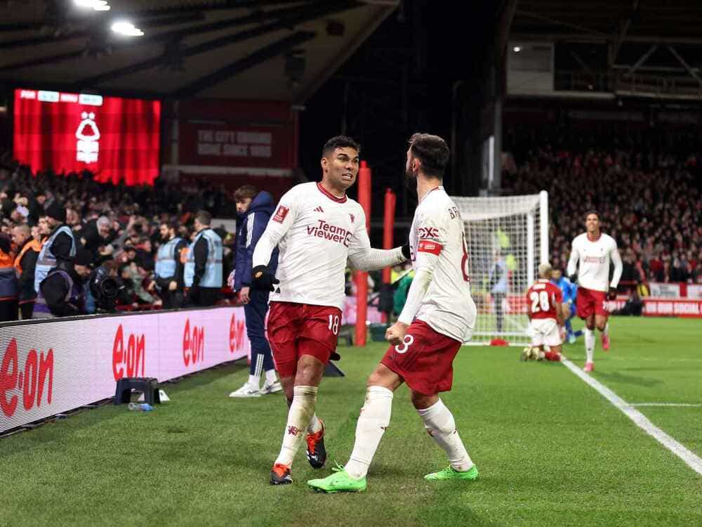 Casemiro marca o gol da vitória em Nottingham Forest 0 x 1 Manchester United